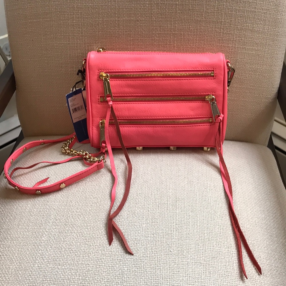 Brand New Rebecca Minkoff Mini 5 Zipper Bag
